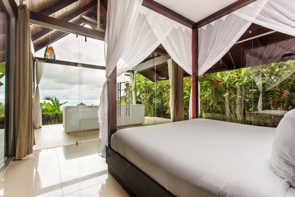 Oxygen Jungle Villas Uvita Costa Rica overhead cabina beds oceanview | Costa Pacifica LIVING
