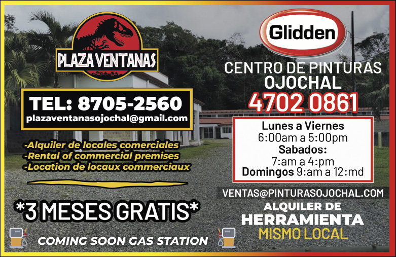 Plaza Ventanas Gas Station ad | Costa Pacifica LIVING