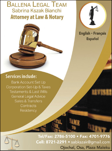 Ballena Legal Team Ballena Legal Team Sabrina Kszak Bianchi  | Costa Pacifica LIVING