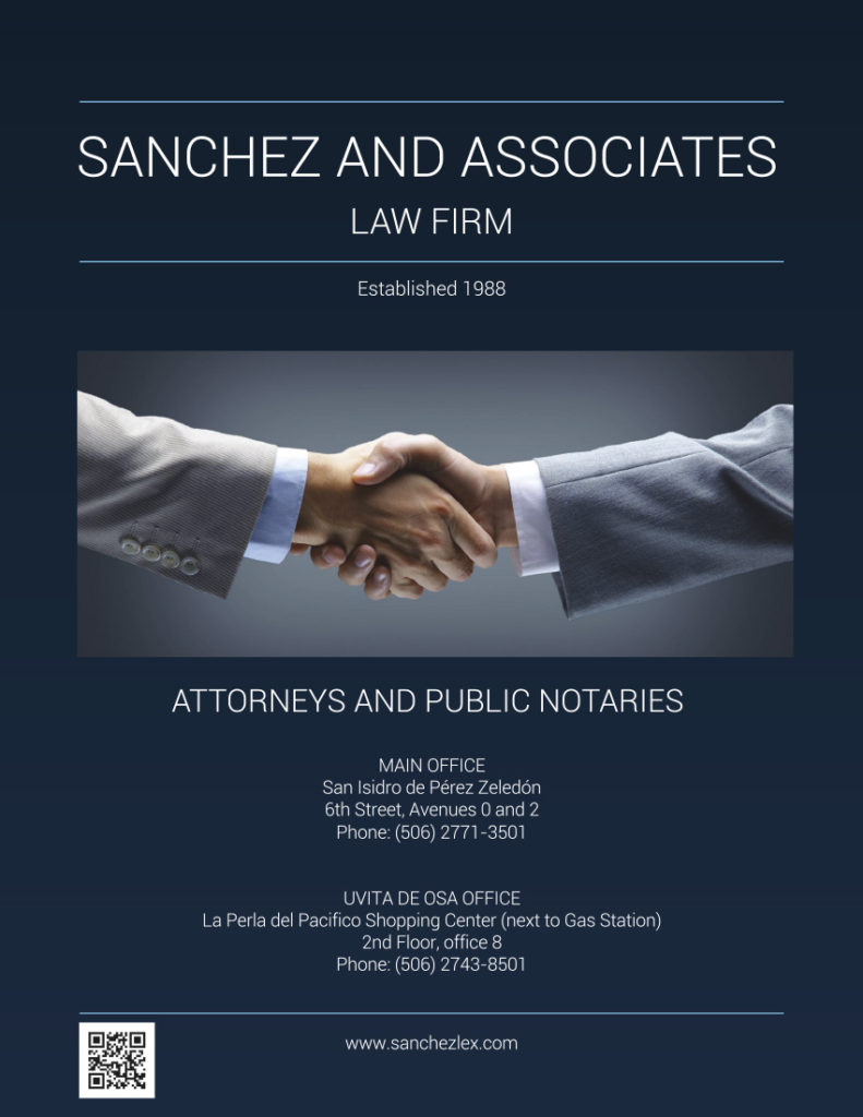 Sanchez & Associates Law Firm Uvita San Isidro Costa Rica | Costa Pacifica LIVING