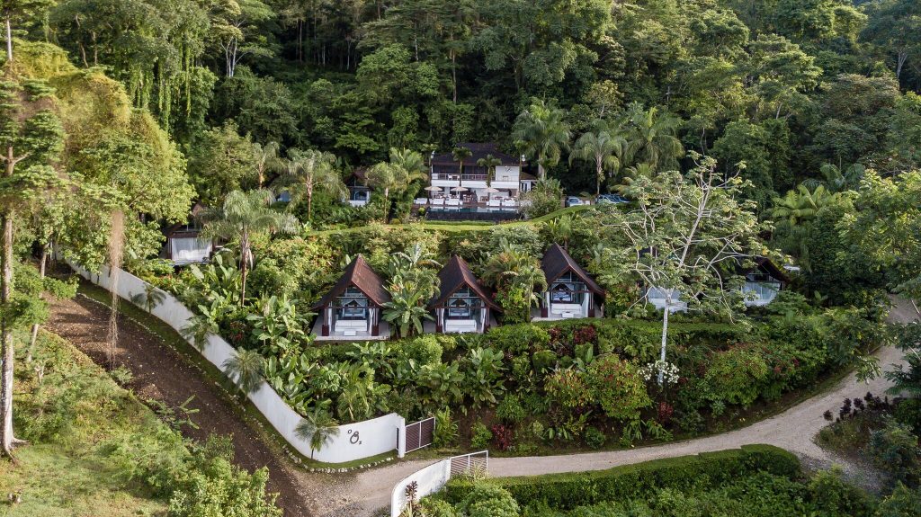Oxygen Jungle Villas Uvita Costa Rica overhead resort view | Costa Pacifica LIVING